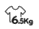 6,5 kg ruha